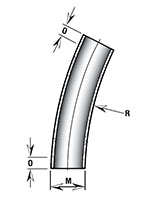 22 1/2º x 48 Inch (in) Radius Elbows