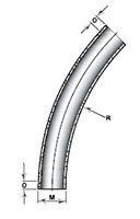 45º x 24 Inch (in) Radius Elbows