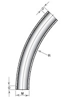 45º x 48 Inch (in) Radius Elbows