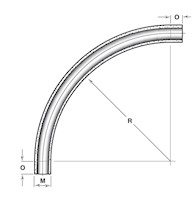 90º x 48 Inch (in) Radius Elbows