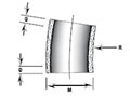 11 1/4º x 60 Inch (in) Radius Elbows