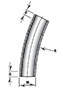 22 1/2º x 12 Inch (in) Radius Elbows