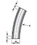 22 1/2º x 36 Inch (in) Radius Elbows