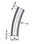 30º x 12 Inch (in) Radius Elbows