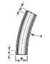 30º x 36 Inch (in) Radius Elbows