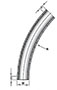 45º x 12 Inch (in) Radius Elbows